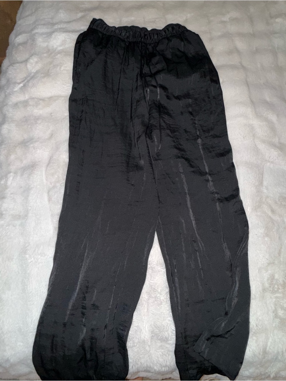 H&M Black Men's Relaxed Elastic-Waist Joggers